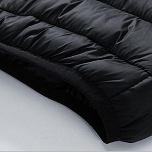 Veste matelassée réversible chaude à capuche, coupe ajustée, imperméable et coupe-vent, décontractée, unisexe, pour l'extérieur et le streetwear - Product Image 5
