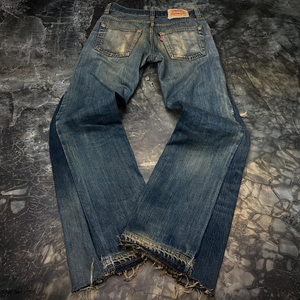 Jeans de Mezclilla Rectos de Primera Calidad, Algodón y Spandex Transpirables, Desgastados, con Logotipo Personalizado para Hombre, Color Lavado - Product Image 3