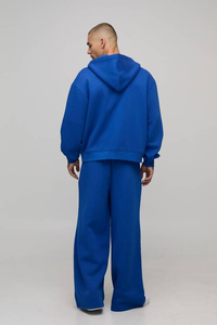 Sweat à capuche streetwear surdimensionné en polyester/coton de qualité supérieure, 340 g/m², épais, coupe-vent, écologique, avec logo personnalisé - Product Image 5