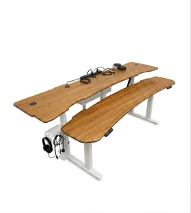 Ergonomic Modern Freestanding Sit <b>Stand</b> <b>Office</b> <b>Desk</b> Adjustable Height Workstation Frame with Holes for Home <b>Office</b> Studio - Product Image 1