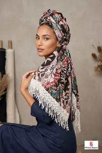 Luxury Womens Printed Silk Scarf Custom Digital <b>Print</b> Soft Lightweight Square Headscarf Fashion <b>Accessory</b> Wholesale Bulk - Product Image 3