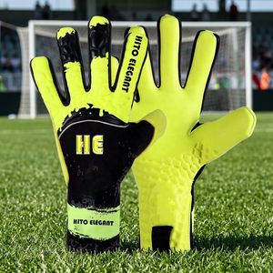 Professional Football Soccer Goalkeeper Gloves <b>For</b> Adults New Pu With Adjustable Wrist Strap And Latex Finger Protection - Product Image 2