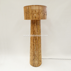 Sena Natural Bamboo <b>Standing</b> Lamp Handmade Floor Lamp for Living Room Bedroom Hotel Interior Lighting Decor - Product Image 3