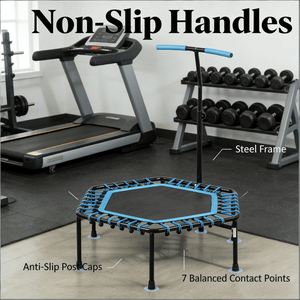 Trampoline de fitness personnalisable pour intérieur/extérieur, pliable, avec structure en acier et tissu, capacité maximale 150 kg pour le saut - Product Image 6