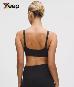 เสื้อชั้นในกีฬาโยคะคุณภาพสูงสำหรับผู้หญิง XEEP รุ่น XC-SB-144 แบบเรียบง่าย ระบายอากาศได้ดี สายปรับได้ แผ่นรองถอดออกได้ รองรับได้ดีเยี่ยม แห้งเร็ว - Product Image 2