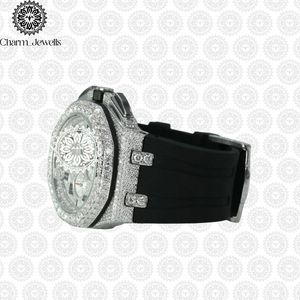 Montre de luxe pour homme en acier inoxydable Charm Jewells, cadran 40 mm, bracelet 20 cm, mouvement mécanique, étanche 10 bars, date automatique, fonction push - Product Image 2
