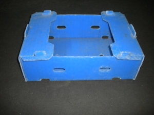 Bac de rangement en plastique ondulé bleu PP, boîte en plastique creux, conteneur en plastique réutilisable, boîte d'emballage en plastique ondulé PP - Product Image 6