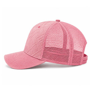 Casual Breathable <b>Flat</b> Brim Summer Performance Outdoor Cap Lightweight Polyester Snapback Custom High Quality Mesh Trucker <b>Hat</b> - Product Image 3