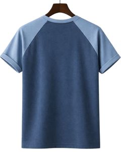 Custom Mens Raglan Jersey Short Sleeve T Shirt Cotton Polyester Crew Neck Casual Contrast Sleeve <b>Baseball</b> <b>Tee</b> OEM Apparel Supply - Product Image 2