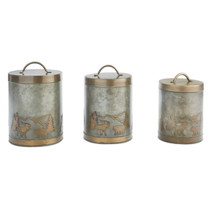 Conteneur de rangement décoratif en métal galvanisé de qualité supérieure, design canne à sucre, pour lait, sucre, café et sel, très tendance - Product Image 3