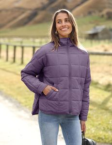 Women's Lightweight <b>Packable</b> Hooded Winter Quilted Puffer <b>Jacket</b> Detachable Sleeves Hat Zipper Closure Waterproof Wool - Product Image 6