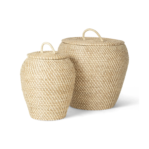 Cestas de Almacenamiento de Seagrass Tejidas a Mano para Organización, Diseño Vietnamita, Cesta para Ropa, Precio al por Mayor - Product Image 1