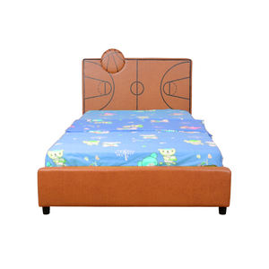 Lit double pour tout-petits en bois massif, rembourré en velours, confortable, écologique et durable, idéal pour appartement, chambre, école, hôtel - Product Image 3