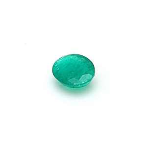 Esmeralda Creada en Laboratorio, Corte Ovalado, Gema Verde Suelta de 12x14.7mm, 7.20 Quilates, Certificada para Engaste de Joyería Hecha a Mano - Product Image 2