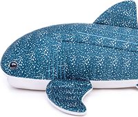 Peluche géante requin baleine, coussin confortable, jouet en peluche, polyester durable, rembourrage en coton PP, unisexe, décoration intérieure, cadeau