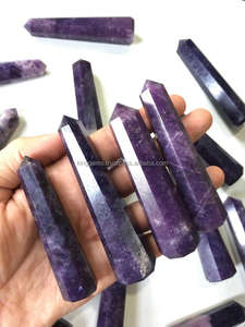 Lepidolite naturelle Jumbo Poli Point Style Feng Shui Reiki Pierre précieuse de guérison Pierre semi-précieuse fabriquée pour la méditation - Product Image 2