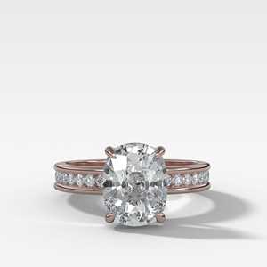 แหวนเพชรหมั้น IGI 4 กะรัต ทรงคุชชั่น เพชรเลี้ยงในห้องปฏิบัติการ ทองคำแท้ 14K 18K ตัวเรือนแบบหนามเตย ฝังเพชรข้างแบบช่อง แหวนแต่งงานเพชรเม็ดเดี่ยว เครื่องประดับหรูหรา - Product Image 3