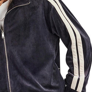 Ensemble de survêtement d'hiver en velours rouge pour homme, ensemble de luxe en velours épais, sweat à capuche et pantalon de jogging, deux pièces, streetwear tendance, logo personnalisé, confortable - Product Image 4
