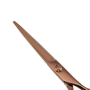 6''/6.5'' Wholesale Professional Hair Cutting <b>Scissors</b> New Design Stainless Steel Barber Hair Shears Brown Hairdresser <b>Scissors</b> - Product Image 3