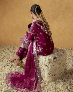 WS International 615 - Impresionante Salwar Kameez Maxi de Colores para Mujer, Material de Viscosa para Fiestas y Bodas - Product Image 4