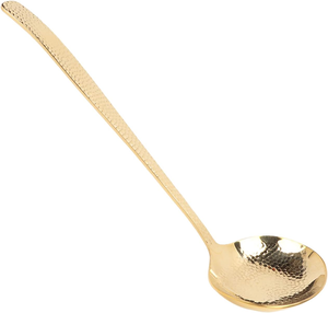 Elegant Long Handle Brass <b>Soup</b> <b>Ladle</b> 1 Piece Bright Gold Color Decorative Brass Serving <b>Ladle</b> Premium Kitchen Utensil - Product Image 1