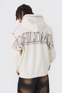 Vente en gros de sweats à capuche surdimensionnés pour hommes, personnalisés, avec surpiqûres contrastées, brodés, thermiques, respirants, fabriqués au Pakistan, collection automne - Product Image 5