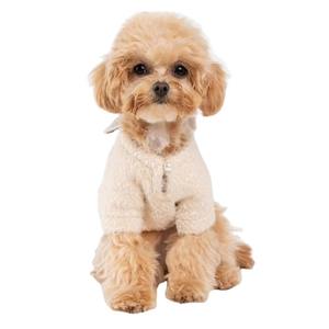 Sudadera con capucha para perros al por mayor, ropa fácil de poner para mascotas con orificio para arnés, forro polar cálido, chaqueta de invierno para cachorros - Product Image 1