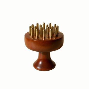 Peigne de massage en cuivre à 24 dents pour le corps et le cuir chevelu, brosse de massage des points méridiens, brosse de massage pour le soulagement du corps et du cuir chevelu - Product Image 2
