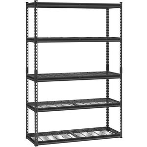 Scaffalatura Industriale in Metallo a 5 Ripiani, Capacità 1134 kg, 46 cm P x 122 cm L x 183 cm H, Regolabile per Garage - Product Image 5