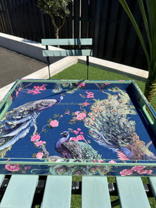 ถาดเสิร์ฟไม้พร้อมขาจับที่สะดวกสบายเพื่อความปลอดภัยและง่ายดาย - Product Image 4