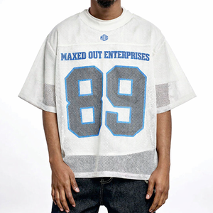 Camiseta de Fútbol Americano al por Mayor, Elegante y Transpirable, Estilo Urbano, Personalizable con Número, Fabricante OEM al por Mayor - Product Image 1