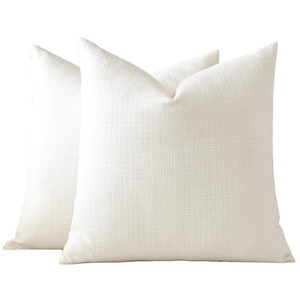 100% Cotton Pillow <b>Covers</b> Solid Colour Soft Touch Reusable Washable Surface Elegant Style Daily Bedroom Sleeping Use - Product Image 2