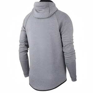 Conjunto deportivo con capucha para hombre, con cremallera, cómodo, duradero, para entrenamiento, correr, gimnasio, ropa informal. - Product Image 3