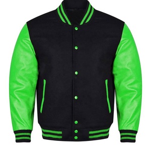 เสื้อแจ็คเก็ตเบสบอลวาร์ซิตี้ขนสัตว์สั่งทำพิเศษสำหรับผู้ชายไซส์ใหญ่ เสื้อแจ็คเก็ตเลตเตอร์แมนสำหรับฤดูหนาว ระบายอากาศได้ดีและมีสไตล์ - Product Image 1