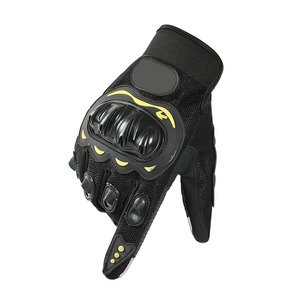 Gants de cyclisme mi-doigts pour hommes, noirs, en PU respirant, fermeture auto-agrippante, pour l'été - Product Image 2