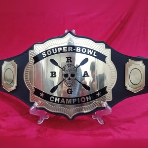 Cinturón de Campeonato Personalizado en Oro con Logotipo, Cinturón de Ganador con Placas Personalizadas, Trofeo Deportivo de Cuero PU - Product Image 3