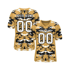 เสื้อฟุตบอลอเมริกันแบบซับลิเมชั่นสั่งทำพิเศษ ผ้าโพลีเอสเตอร์ตาข่าย แห้งเร็ว รับผลิตแบบ OEM แบรนด์ส่วนตัว ขายส่ง ชุดทีม พร้อมสกรีนชื่อทีม - Product Image 6