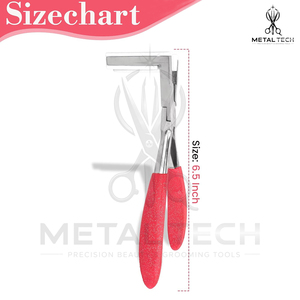 Hair Extension Application Press Pliers, Flat Pressure Head, <b>Pink</b> Coated Handles Stainless Steel Body, Salon Tape Bonding <b>Tool</b> - Product Image 3