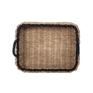 Homes Gardens Seagrass <b>Storage</b> <b>Basket</b> with Handles Handmade <b>Storage</b> <b>Basket</b> Wholesale eco-friendly Made in Viet Nam - Product Image 5
