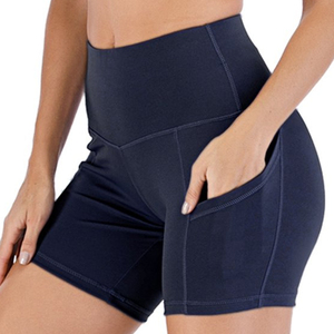 Wholesale Women's Breathable Compression Shorts for Fitness Workout Gym-Quick Dry Elastic Waist Streetwear Style - Product Image 2