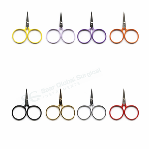 Ciseaux à cheveux professionnels en acier inoxydable, lame tranchante, pour droitiers, manche en plastique, plusieurs options de couleurs - Product Image 6