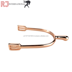 Nouveauté 2026 : Éperons de haute qualité en acier inoxydable pour homme, durables, pour l'équitation anglaise, modèle ENGLISH ROSE GOLD SPURS, en ensemble complet - Product Image 5