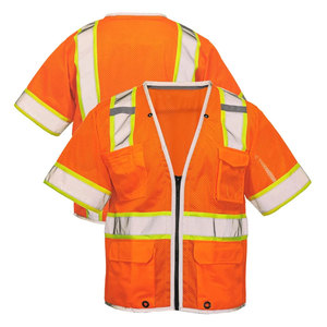 High Visibility Safety Reflective <b>Tape</b> Protection Reflector Construction Worker <b>Security</b> Vest - Product Image 5