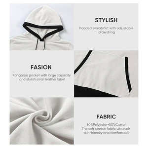 Sweat à capuche vintage en polyester et coton, best-seller de l'hiver, broderie personnalisée, haute qualité, unisexe, en molleton technique - Product Image 2