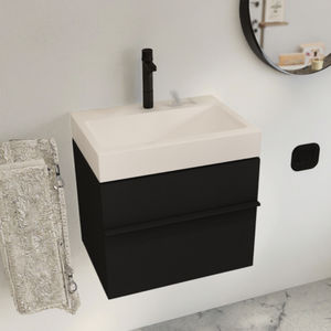 Mueble de Baño de Estilo Moderno Americano JY Furniture en Venta, Mueble de Baño Moderno de Pared con Superficie Fácil de Limpiar - Product Image 1