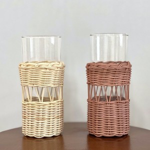 ปลอกแก้วน้ำทำมือจากหวายสาน ปลอกแก้วกาแฟขายส่ง - Product Image 4