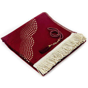 Tapis de prière islamique blanc uni pour voyages en plein air, tapis de prière musulman, tapis pour la prière, cadeau Umrah, tapis de prière Namaz. - Product Image 6