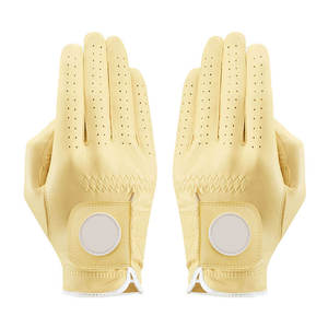 Gants de golf en peau de mouton personnalisés de qualité supérieure pour gaucher, unisexe, paire, OEM avec emballage et marquage personnalisés pour le sport - Product Image 4