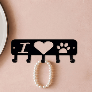 CIFbuy ตะขอแขวนผนังสีดำทันสมัยและราวแขวนเสื้อผ้า ประหยัดพื้นที่ จัดระเบียบทางเข้าบ้าน - Product Image 1