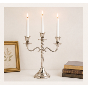 Vintage <b>Brass</b> Candelabra 3-Light Candle <b>Holder</b> Wholesale Luxury Metal <b>Candlestick</b> Table Centerpiece for Wedding and Hotel Decor - Product Image 4